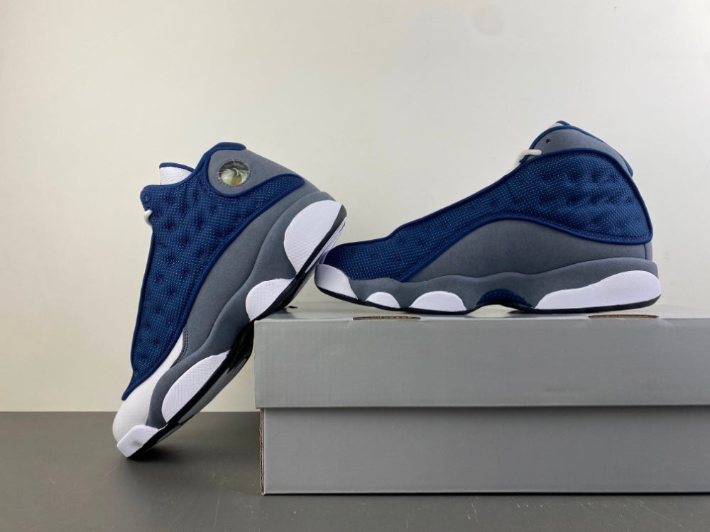 Low Top Sneakers, Blue White Gray Colorway, Lace Up Design, Casual Gift for Sneaker Fans