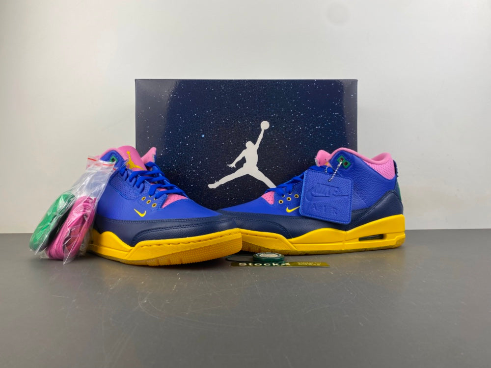 Low Top Sneakers, Royal Blue Green Pink Colorway, Lace Up Design, Casual Gift for Sneaker Fans