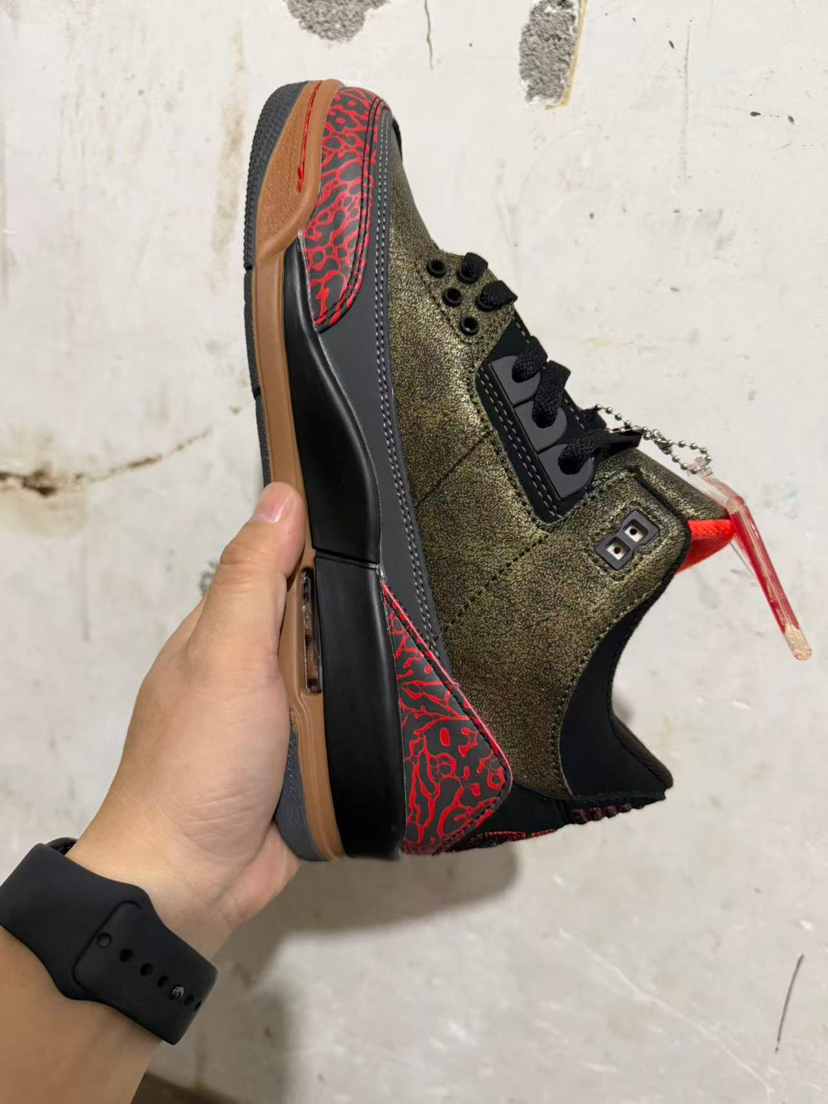 Low Top Sneakers, Black Brown Colorway, Lace Up Design, Casual Gift for Sneaker Fans