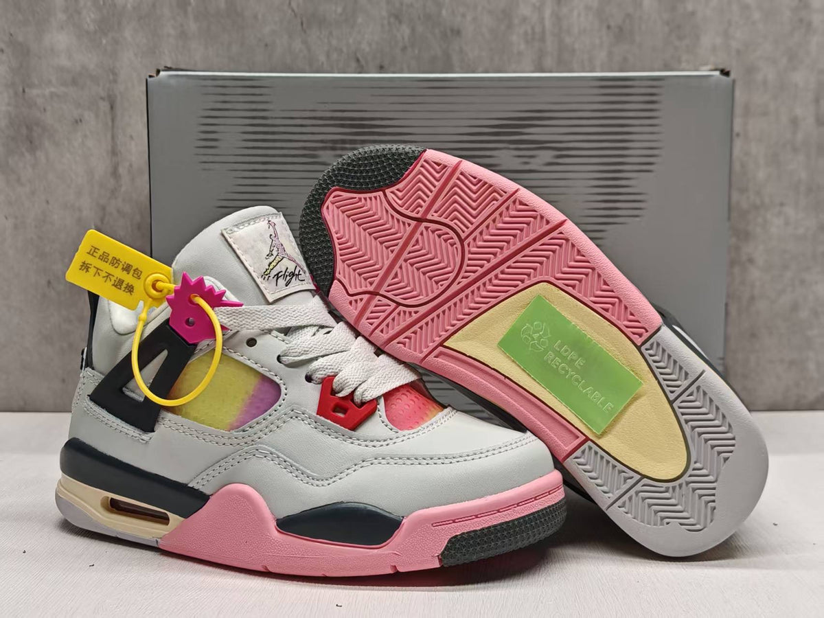 Mid Top Sneakers, Pink Colorway, Lace Up Design, Casual Gift for Sneaker Fans