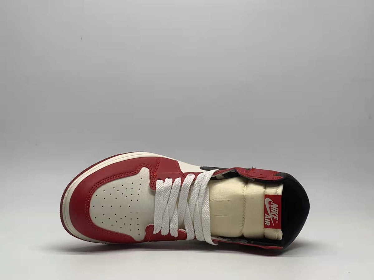 Sneakers, Red Cream Colorway, Lace Up Design, Casual Gift for Sneaker Fans