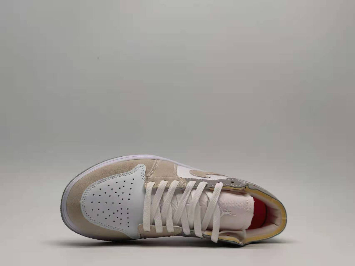 Low Top Sneakers, Light Gray Pink Colorway, Lace Up Design, Casual Gift for Sneaker Fans