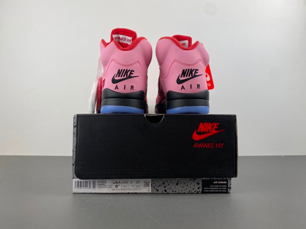Low Top Sneakers, Pink Colorway, Leather Footwear, Lace Up Design, Casual Gift for Sneaker Fans
