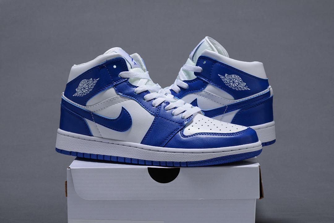 Sneakers, Blue White Colorway, Lace Up Design, Casual Gift for Sneaker Fans