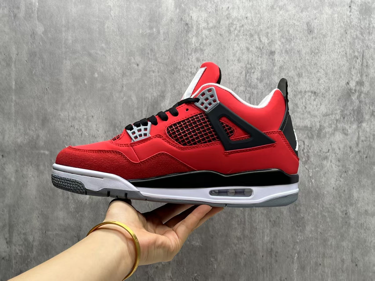 Low Top Sneakers, Red Black Colorway, Lace Up Design, Casual Gift for Sneaker Fans