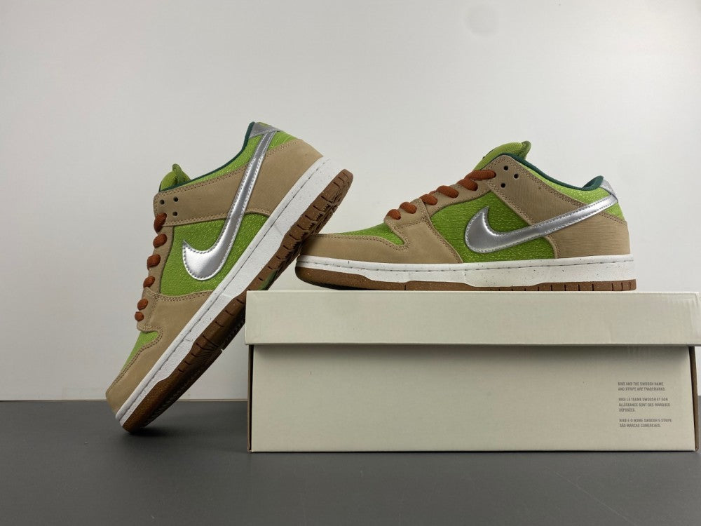 Low Top Sneakers, Green Colorway, Lace Up Design, Casual Gift for Sneaker Fans