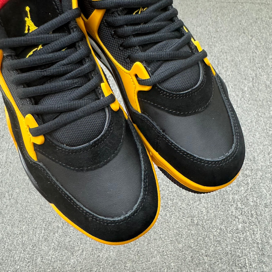 Basketball Shoes, Black Red Yellow Colorway, Lace Up Design, Casual Gift for Shoe Lovers