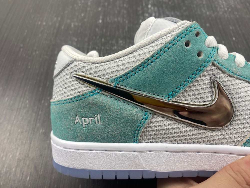 Low Top Sneakers, Blue White Silver Colorway, Metallic Finish, Lace Up Design, Casual Gift for Sneaker Fans