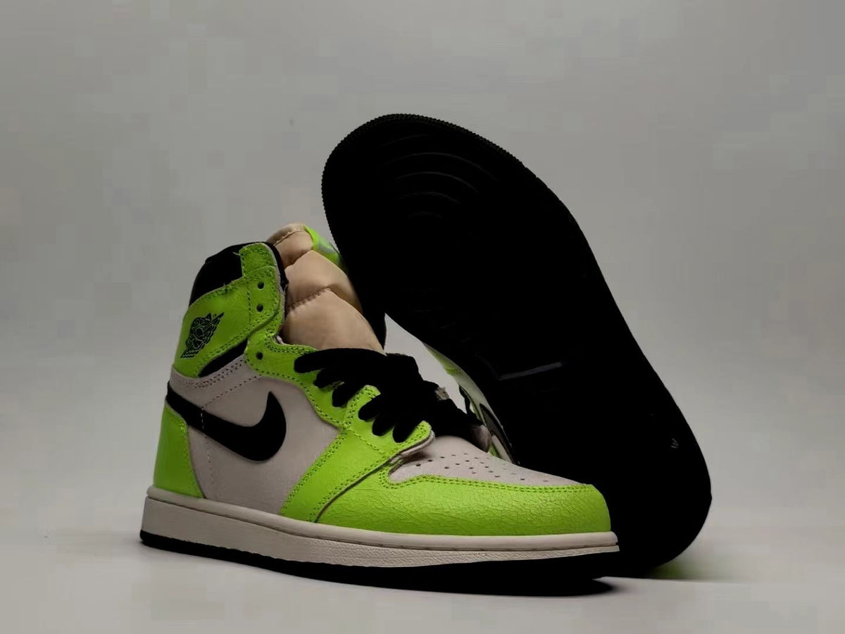Sneakers, Neon Green Colorway, Lace Up Design, Casual Gift for Sneaker Fans