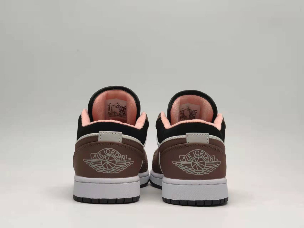 Low Top Sneakers, Brown White Colorway, Lace Up Design, Casual Gift for Sneaker Fans