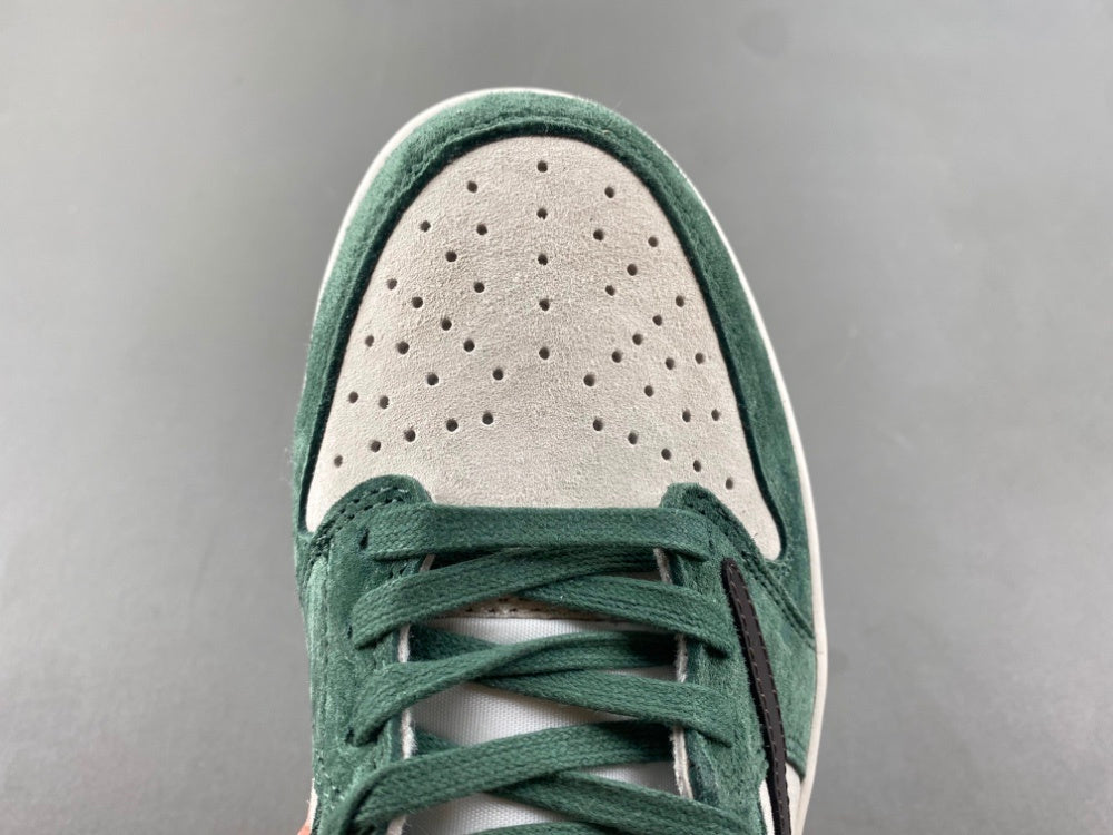 Low Top Sneakers, White Black Green Colorway, Reverse Hook Design, Lace Up Design, Casual Gift for Sneaker Fans
