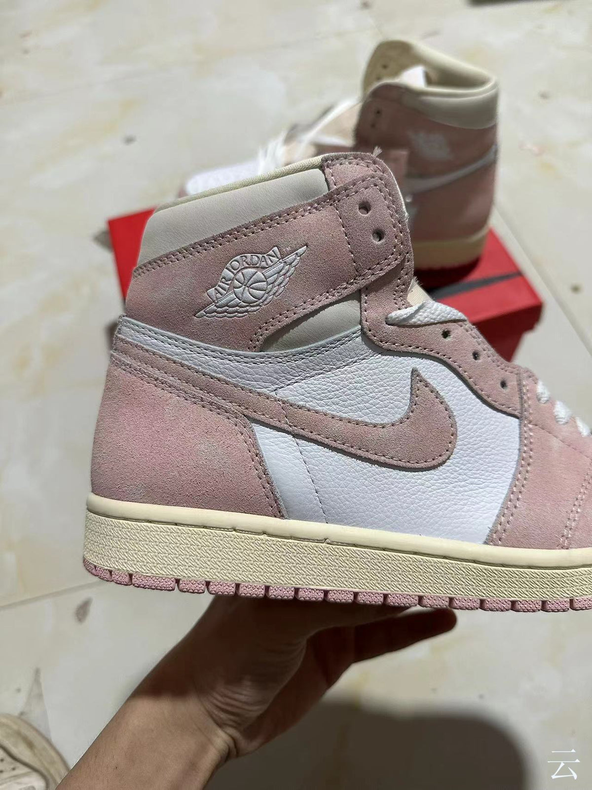 Retro High Top Sneakers, White Pink Colorway, Lace Up Design, Casual Gift for Sneaker Fans