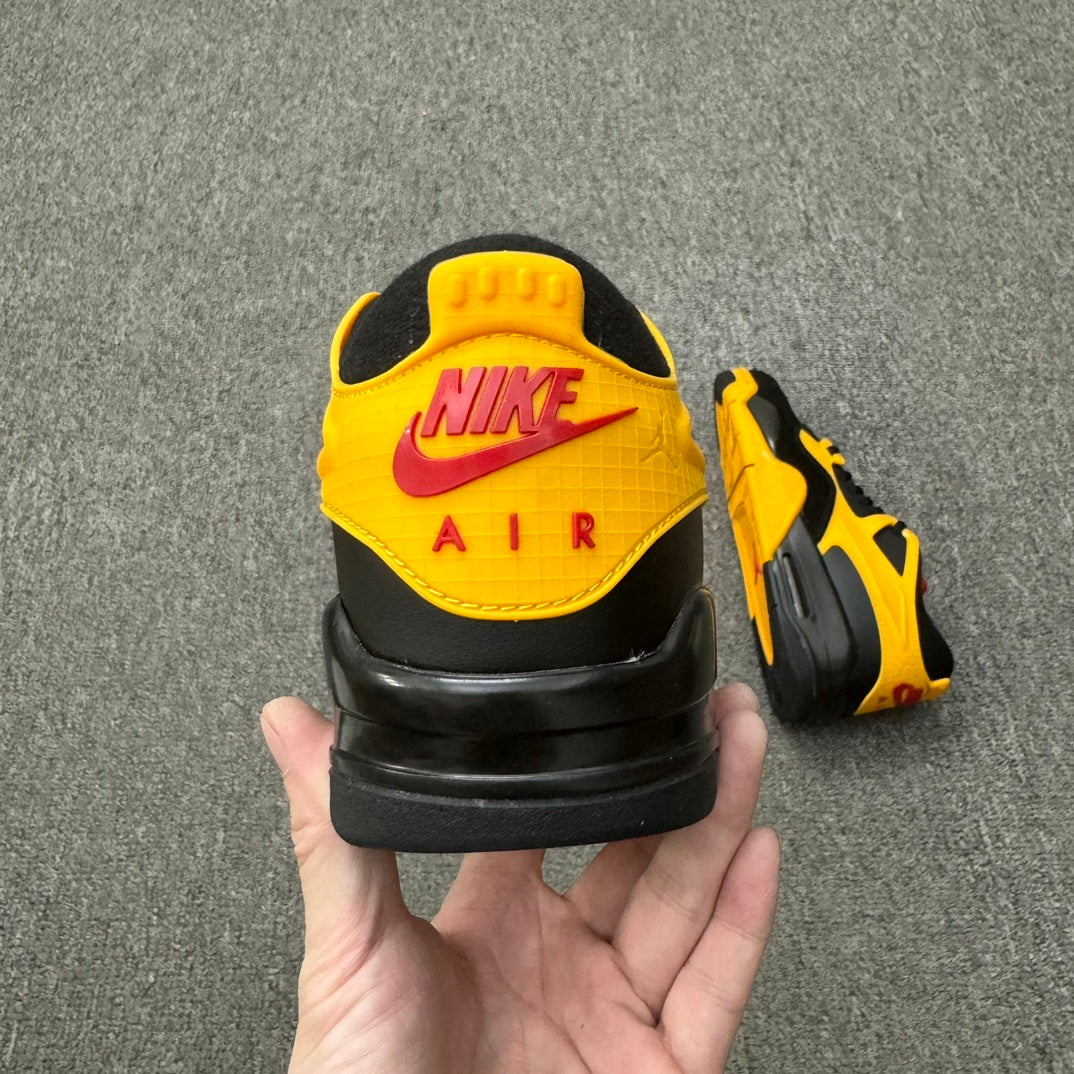 Basketball Shoes, Black Red Yellow Colorway, Lace Up Design, Casual Gift for Shoe Lovers