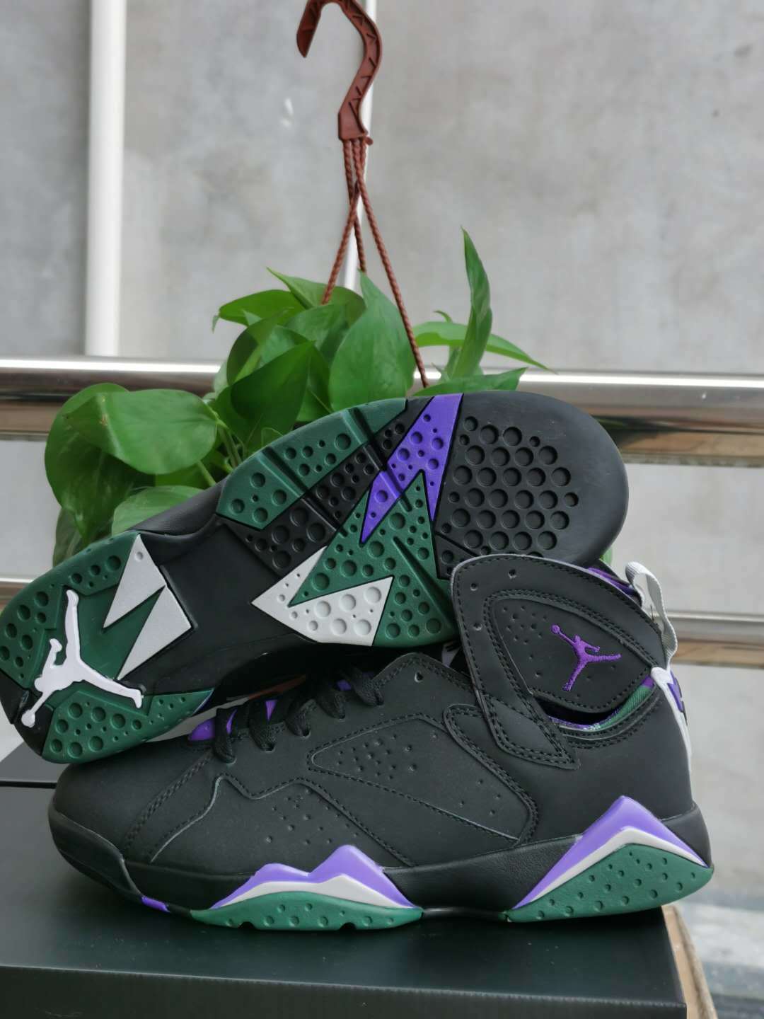 Sneakers, Black Purple Gray Colorway, Lace Up Design, Casual Gift for Sneaker Fans