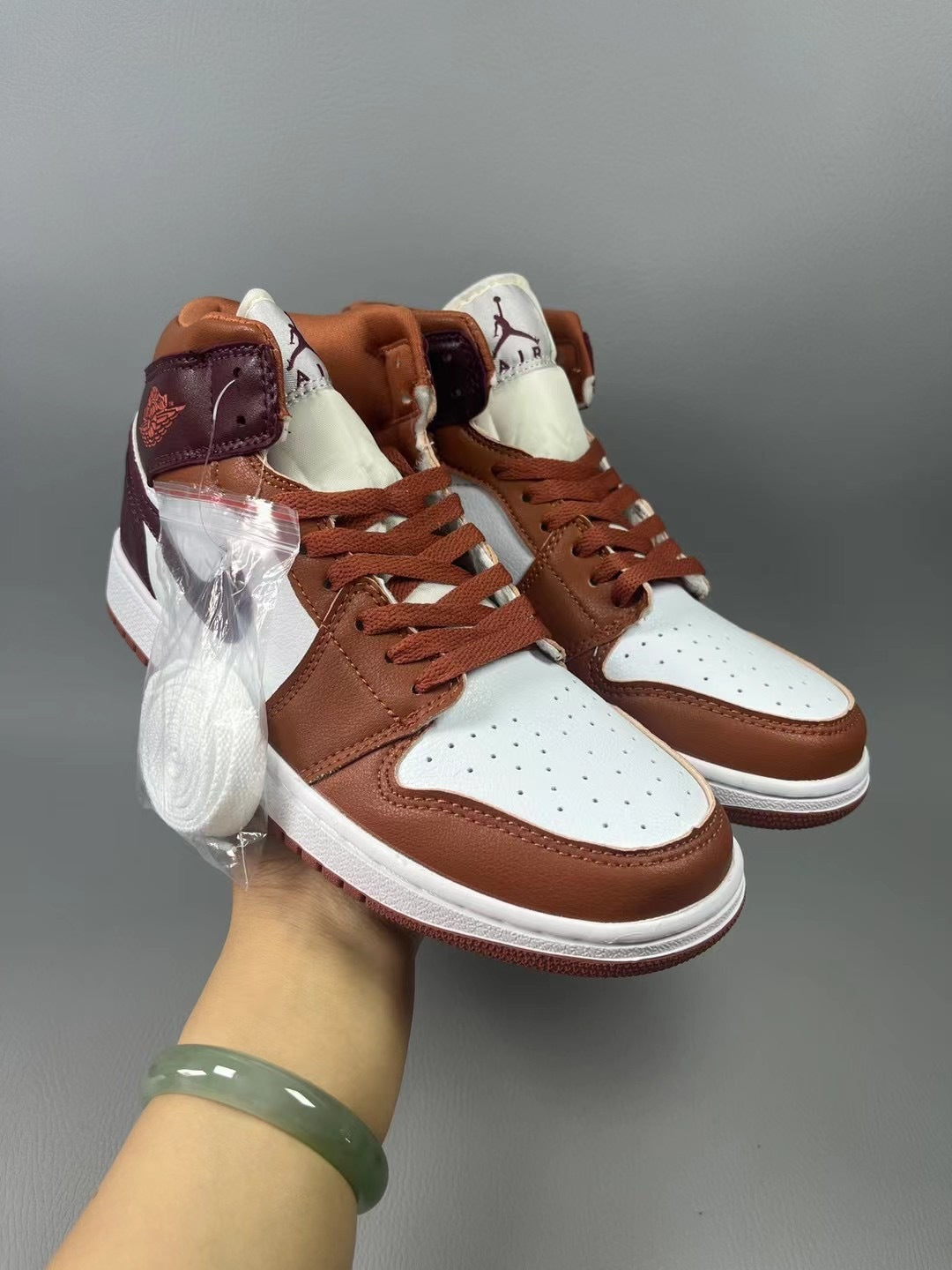 High Top Sneakers, Red Colorway, Lace Up Design, Casual Gift for Sneaker Fans