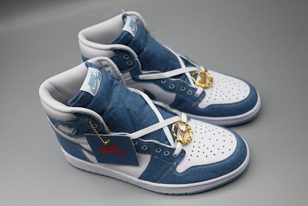 Sneakers, Blue White Colorway, Lace Up Design, Casual Gift for Sneaker Fans