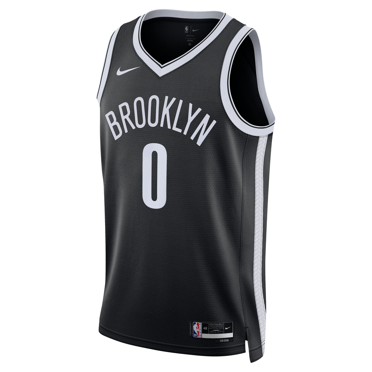 Brooklyn Nets Icon Swingman Jersey - Black - Mikel Brown Jr.