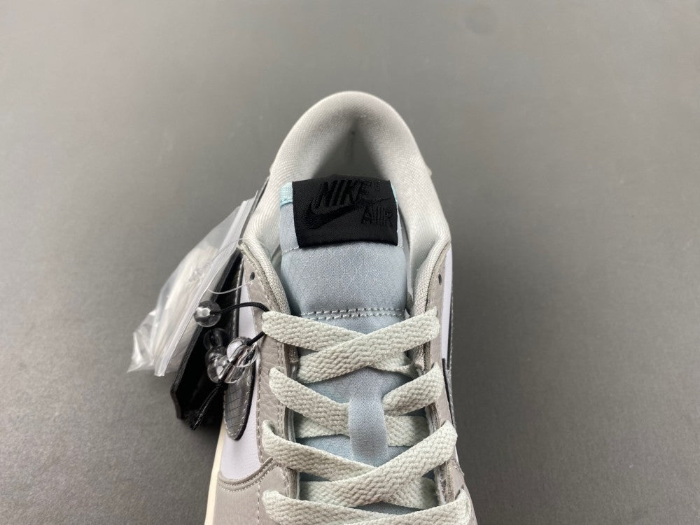 Retro Low Top Sneakers, White Gray Colorway, Lace Up Design, Casual Gift for Sneaker Fans