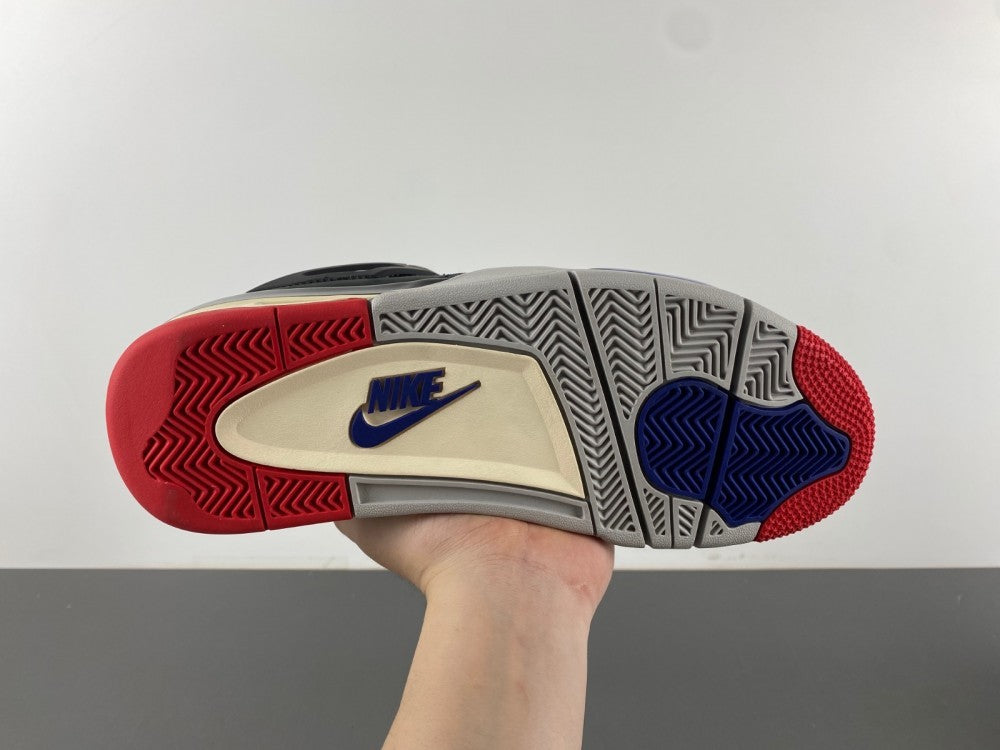 Low Top Sneakers, Blue Black Red Colorway, Lace Up Design, Casual Gift for Sneaker Fans