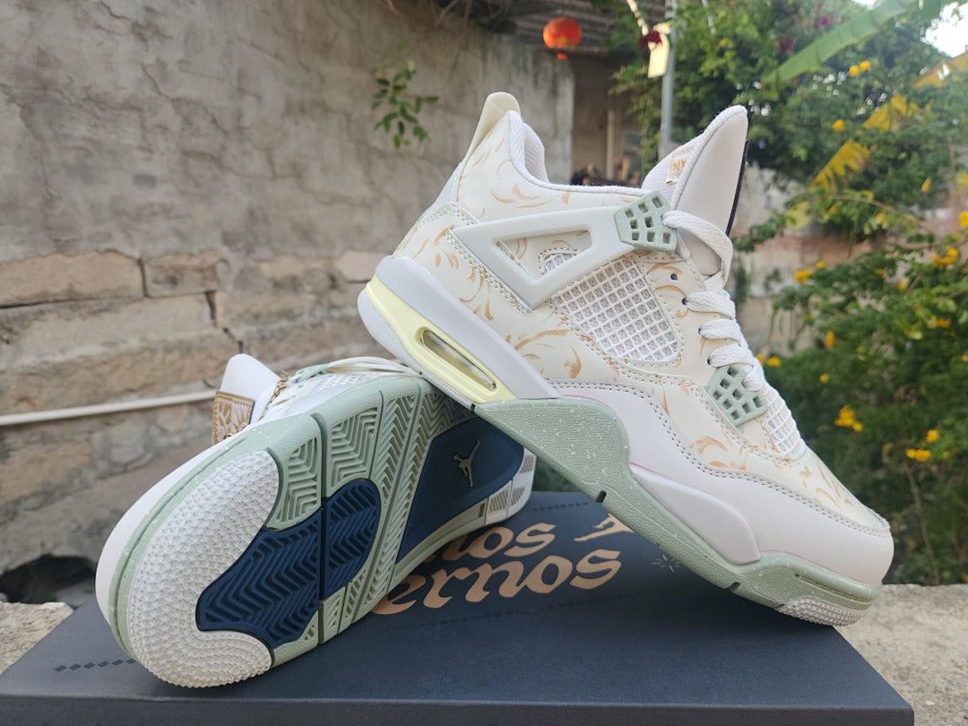 Mid Top Sneakers, White Green Colorway, Lace Up Design, Casual Gift for Sneaker Fans