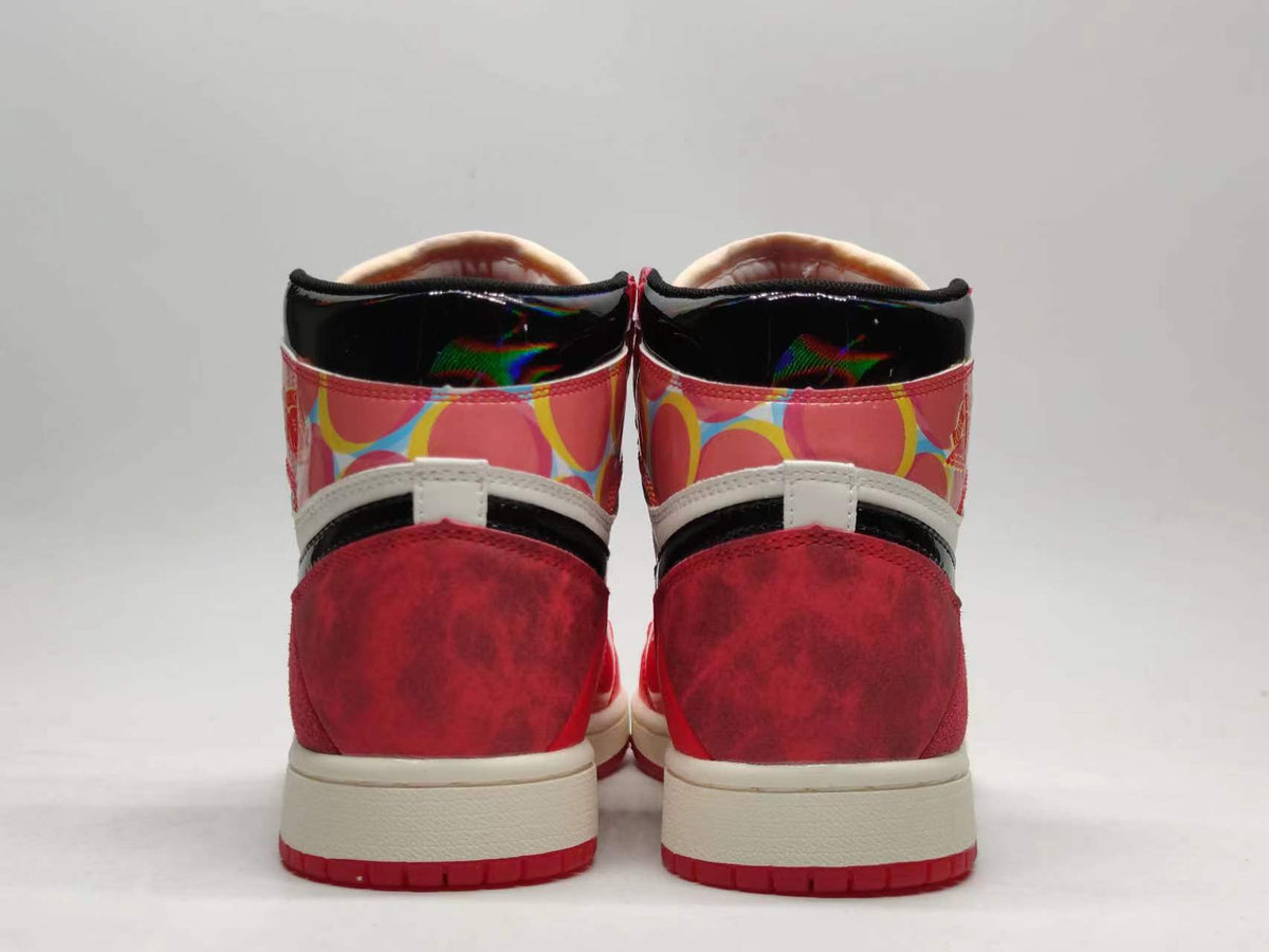 Sneakers, Red White Black Colorway, Lace Up Design, Casual Gift for Sneaker Fans