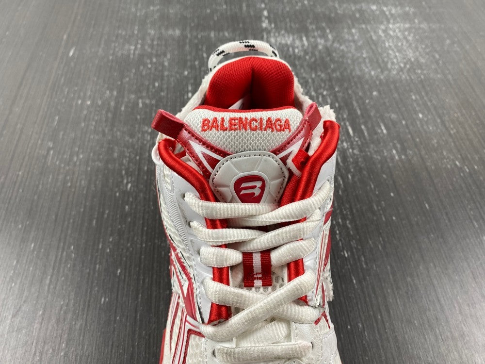Low Top Sneakers, White Red Colorway, Lace Up Design, Casual Gift for Sneaker Fans