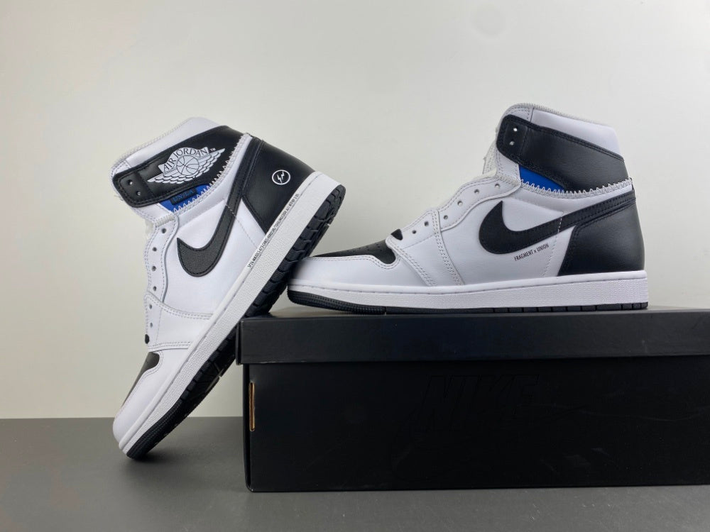 High Top Sneakers, Blue White Black Colorway, Lace Up Design, Casual Gift for Sneaker Fans