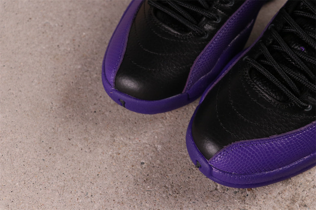 High Top Sneakers, Black Purple Colorway, Lace Up Design, Casual Gift for Sneaker Fans