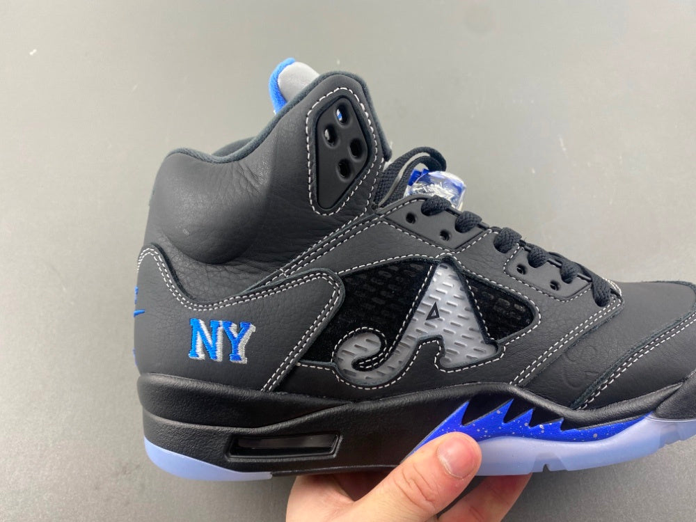 Low Top Sneakers, Blue Black Colorway, Lace Up Design, Casual Gift for Sneaker Fans