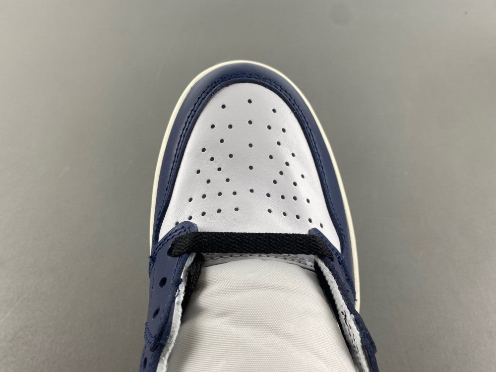 Retro High Top Sneakers, Blue White Black Colorway, Lace Up Design, Casual Gift for Sneaker Fans