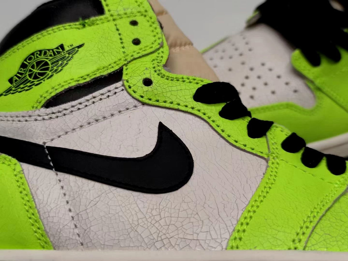 Sneakers, Neon Green Colorway, Lace Up Design, Casual Gift for Sneaker Fans