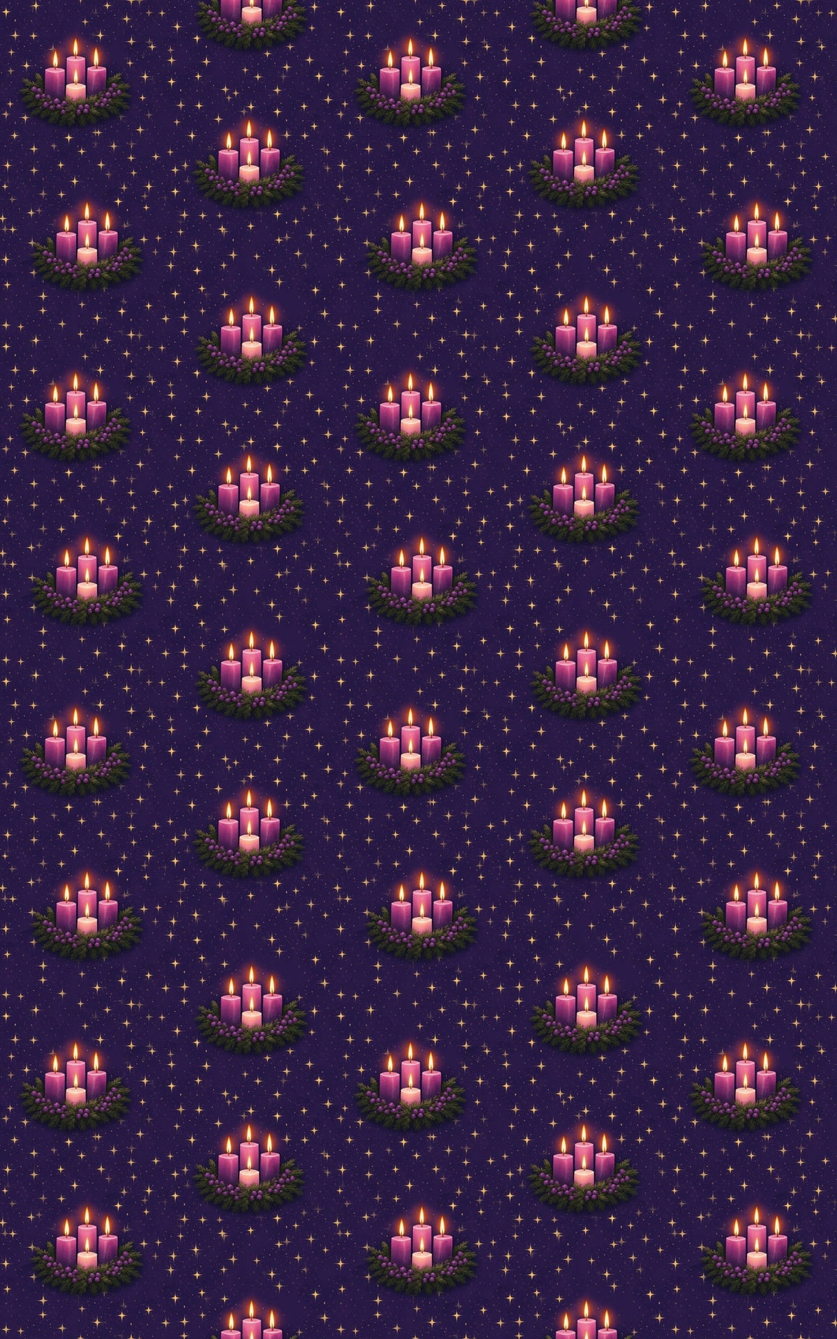 Religious Holiday Gift Wrap, Advent Wreath Christmas Wrapping Paper, Advent Hope Candle Wrapping Paper, Christian Faith Gift 