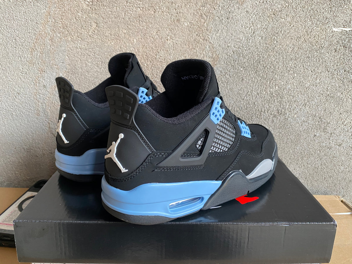 Mid Top Sneakers, Blue Black Gray Colorway, Lace Up Design, Casual Gift for Sneaker Fans
