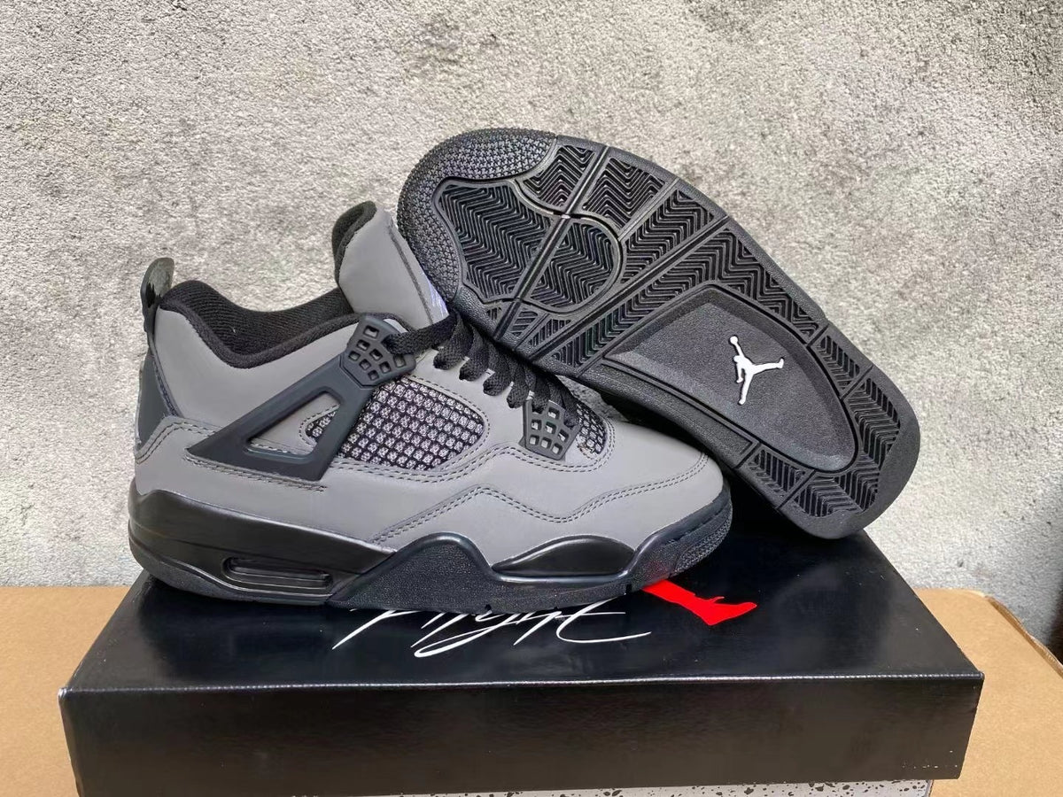 Mid Top Sneakers, Black Gray Colorway, Lace Up Design, Casual Gift for Sneaker Fans