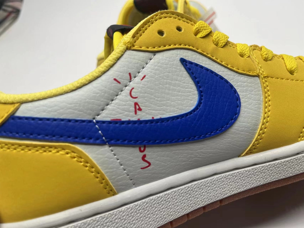 Low Top Sneakers, White Yellow Colorway, Reverse Hook Design, Lace Up Design, Casual Gift for Sneaker Fans