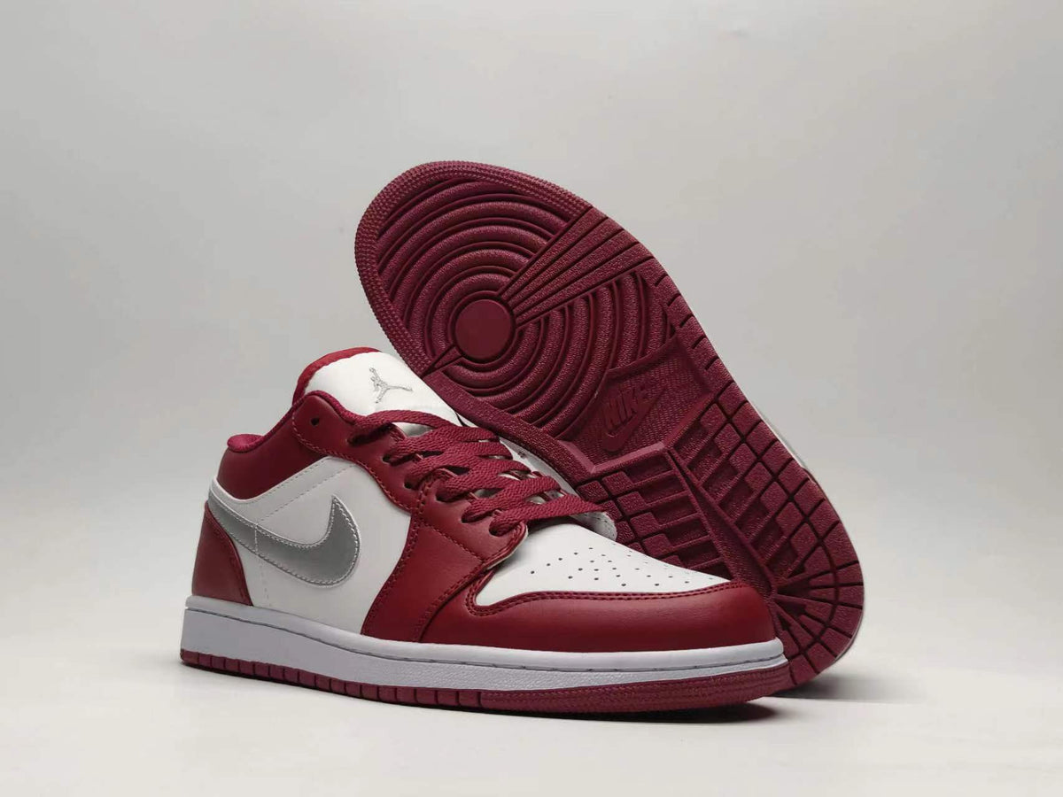 Low Top Sneakers, Burgundy Colorway, Lace Up Design, Casual Gift for Sneaker Fans