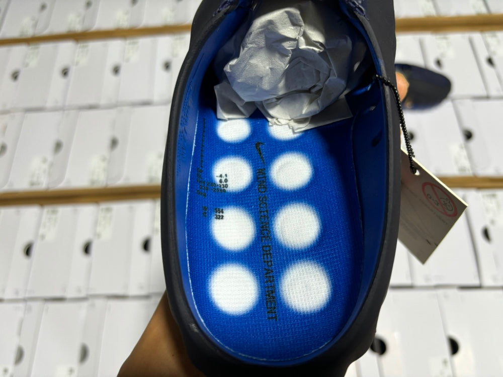 Slides, Blue Black Colorway, Slip On Design, Casual Gift for Shoe Lovers