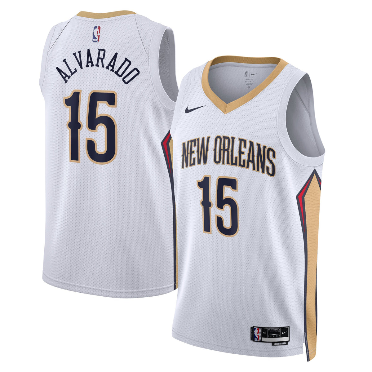 New Orleans Pelicans Association Edition Swingman Jersey - White - Jose Alvarado