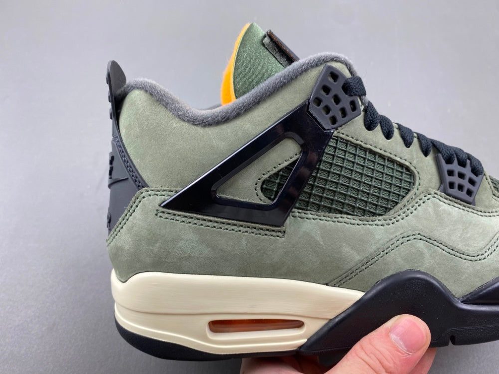 Low Top Sneakers, Army Green Black Colorway, Lace Up Design, Casual Gift for Sneaker Fans