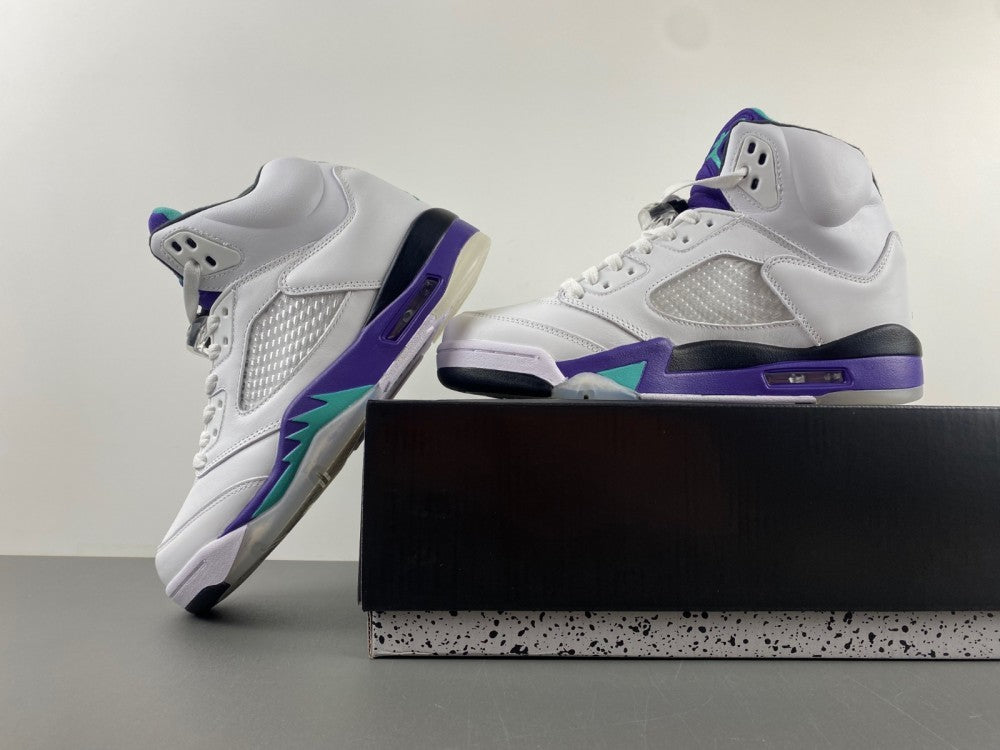 Retro Low Top Sneakers, Blue White Purple Colorway, Leather Footwear, Lace Up Design, Casual Gift for Sneaker Fans