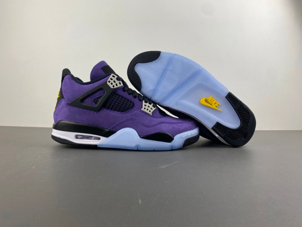 Retro Low Top Sneakers, Purple Colorway, Leather Footwear, Lace Up Design, Casual Gift for Sneaker Fans