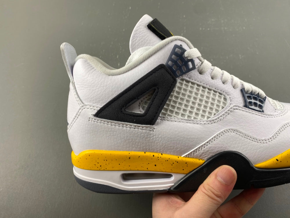 Low Top Sneakers, White Black Yellow Colorway, Lace Up Design, Casual Gift for Sneaker Fans