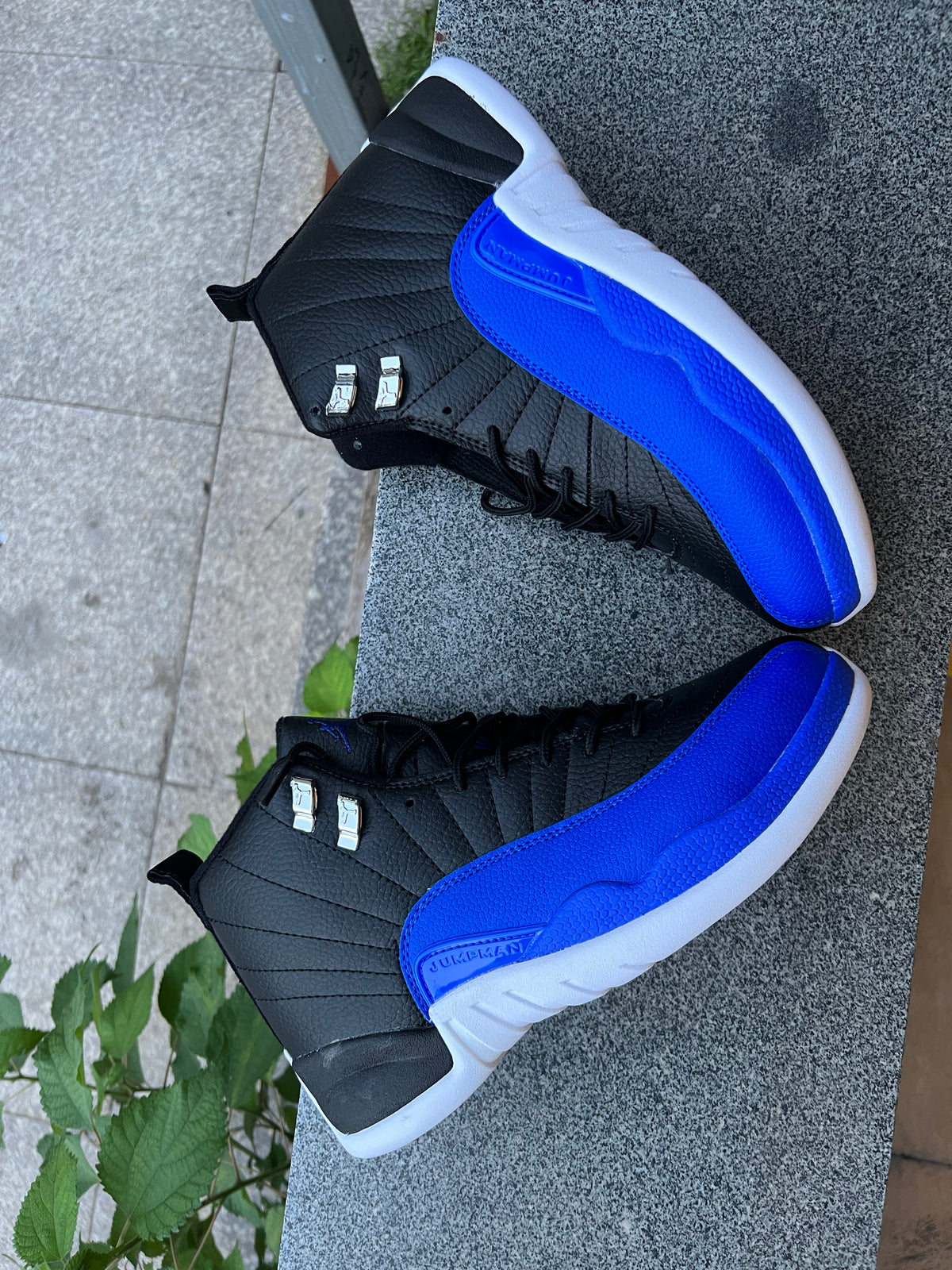 Sneakers, Blue Black Colorway, Lace Up Design, Casual Gift for Sneaker Fans