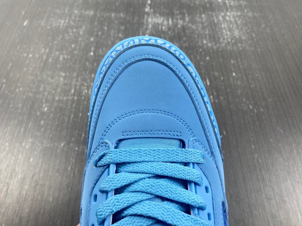Low Top Sneakers, Blue Colorway, Lace Up Design, Casual Gift for Sneaker Fans