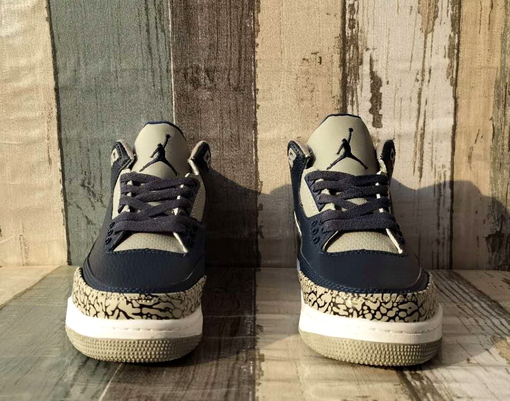 Sneakers, Blue Gray Colorway, Lace Up Design, Casual Gift for Sneaker Fans