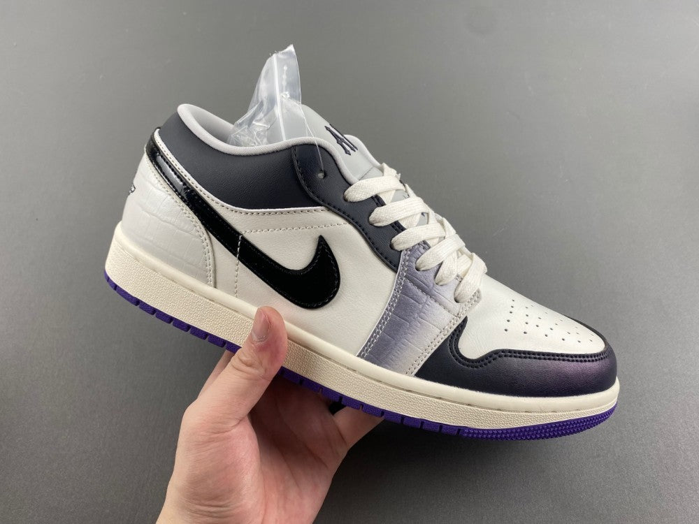 Low Top Sneakers, Blue White Black Colorway, Lace Up Design, Casual Gift for Sneaker Fans