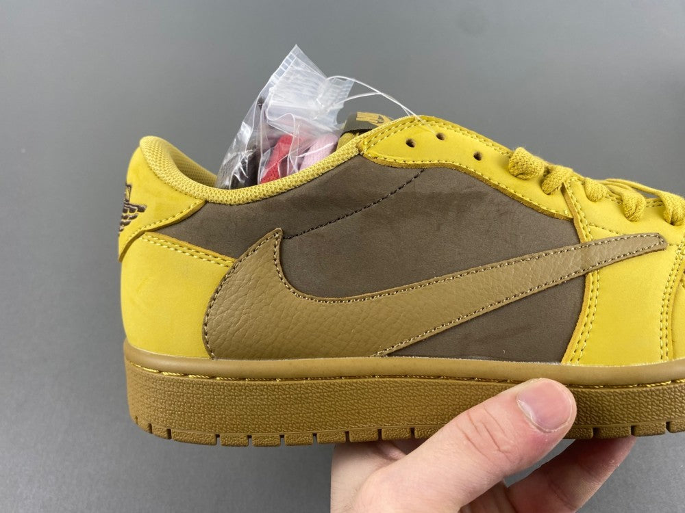 Low Top Sneakers, Khaki Yellow Colorway, Reverse Hook Design, Lace Up Design, Casual Gift for Sneaker Fans