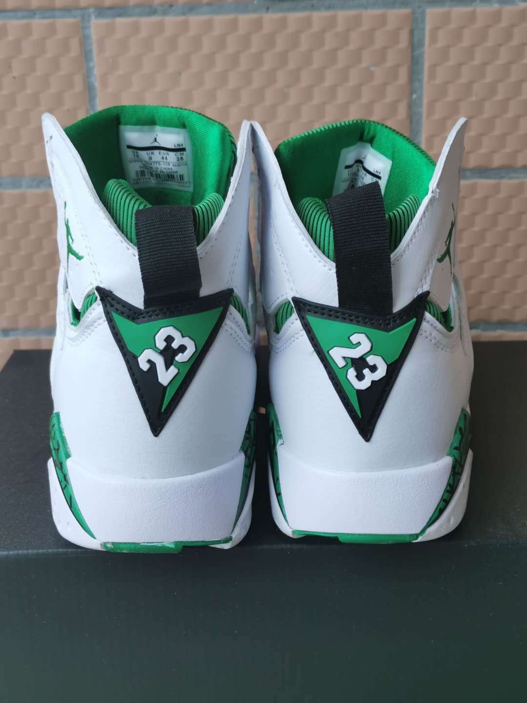 Sneakers, White Green Colorway, Lace Up Design, Casual Gift for Sneaker Fans