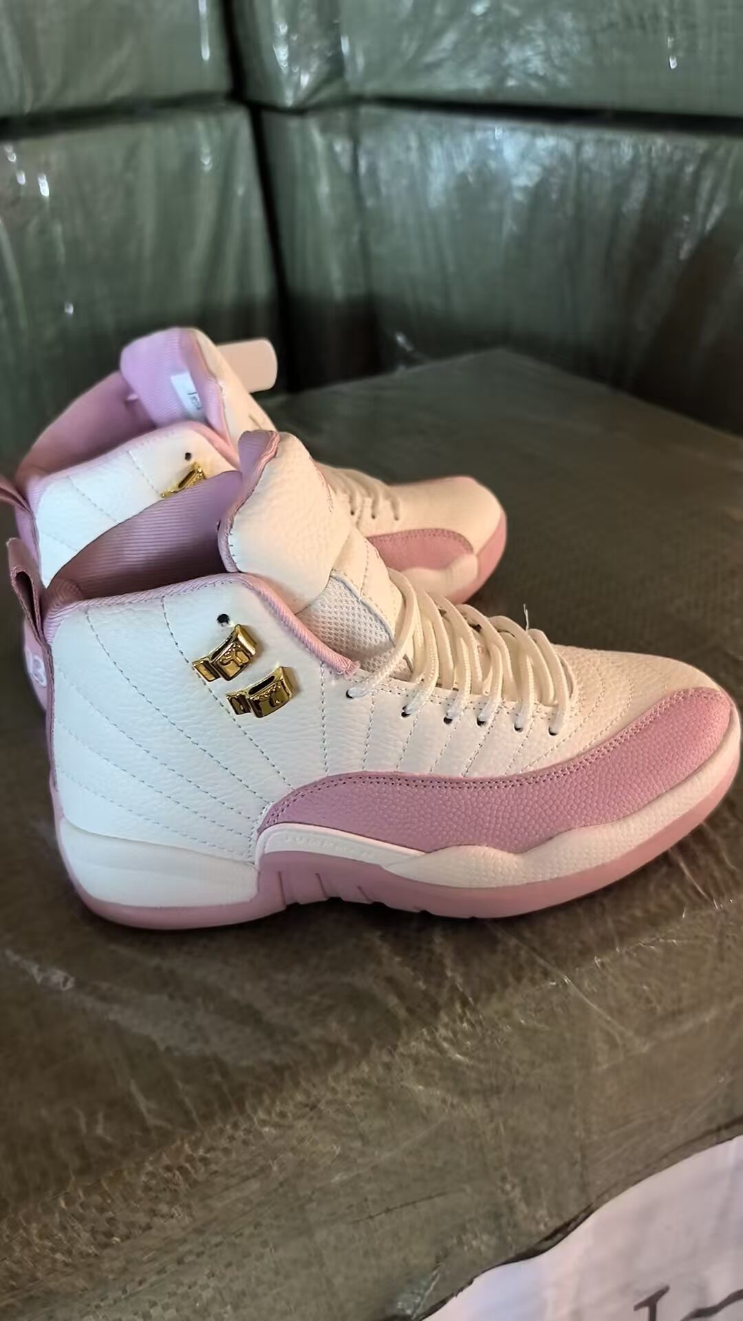 High Top Sneakers, White Pink Colorway, Lace Up Design, Casual Gift for Sneaker Fans