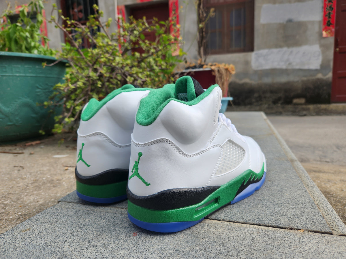 Sneakers, White Green Colorway, Lace Up Design, Casual Gift for Sneaker Fans